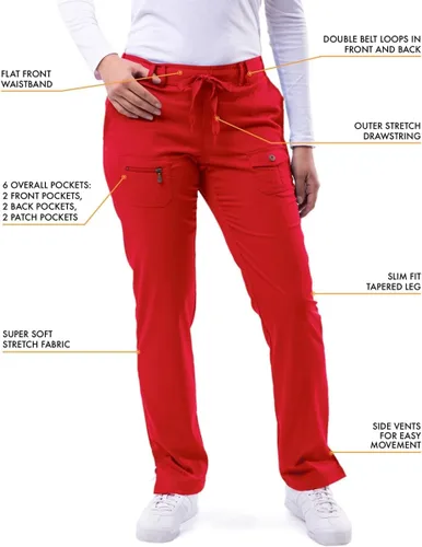 Vista 3 de Adar Pro Scrubs - Pantalones ajustados de yoga para mujer Manzana