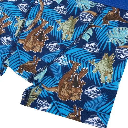 Vista 6 de Jurassic World Boys' Boxer Briefs Multipacks with T-rex, Raptor and Triceratops Print Options in Sizes 4, 6, 8, 10 & 12
