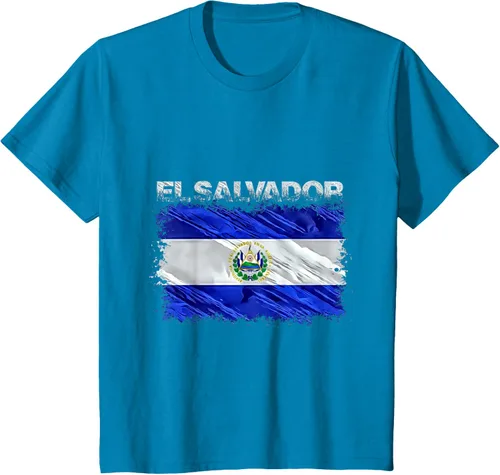 Vista 51 de Camiseta El Salvador, Negro