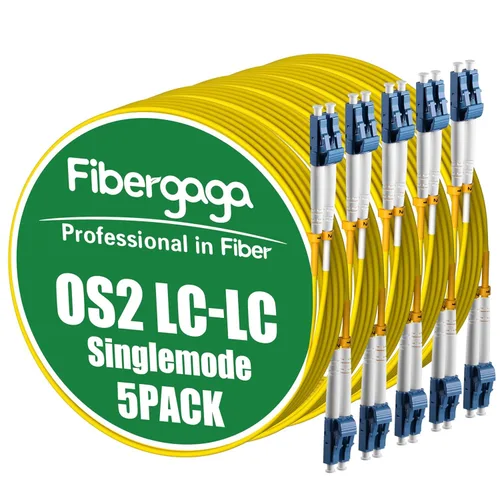 Vista 11 de Cable de conexión de fibra óptica dúplex monomodo 9/125µm 0.079 in de diámetro, compatible con OS1/OS2, 16.4 ft (7 pulgadas) Fiber Optic Cable, SM