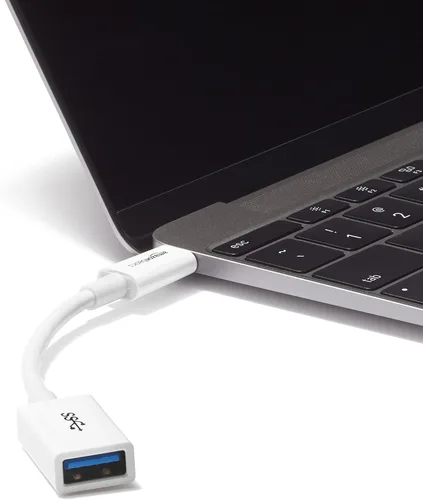Vista 5 de Amazon Basics Convertidor de cable adaptador USB-C a USB-A 3.1 Gen1 hembra, 5 Gbps de alta velocidad, certificado USB-IF, para portátiles, tabletas