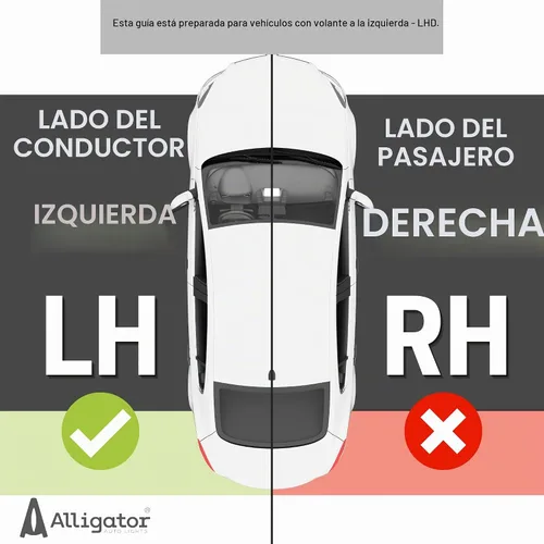 Vista 2 de ALLIGATOR AUTO LIGHTS Conjunto de faros halógenos compatible con Hyundai Tucson 2014-2015 con certificación CAPA, bombillas incluidas, lado