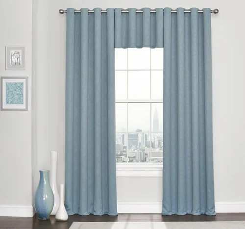 Vista 3 de Eclipse Kingston - Cortinas opacas para dormitorio, 52 x 63 pulgadas, oscurecimiento con aislamiento, panel individual con ojales en la parte