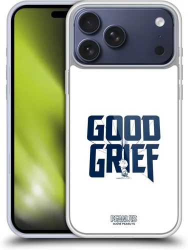 Vista 158 de Head Case Designs Funda de gel con licencia oficial de Peanuts Charlie Brown Good Grief Rock Tees [protección de grado militar] compatible con Apple