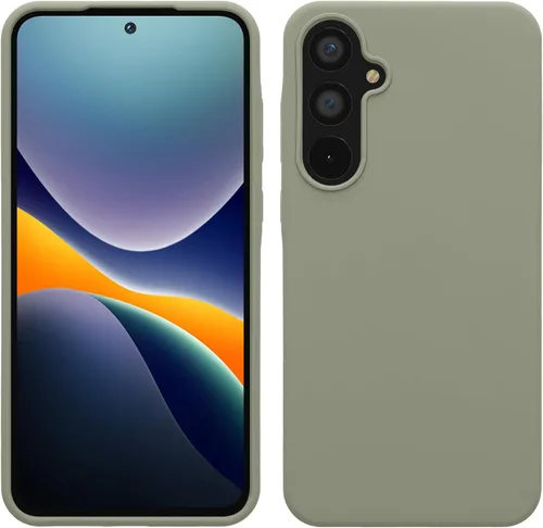Vista 170 de kwmobile Funda Compatible con Samsung Galaxy A14 5G - Funda de teléfono de TPU y silicona con acabado suave - Verde Lima