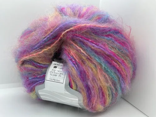 Vista 6 de Myrtle Rainbow - Hilo de mezcla de lana acrílico difuso, poliéster, peso DK, 1.76 oz (1.75 onzas) 459.3 ft (153 yardas)