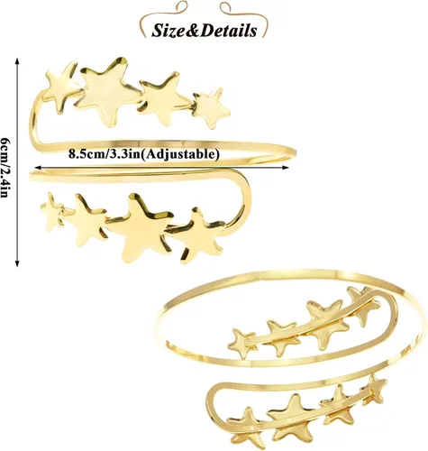 Vista 7 de RechicGu Egipto Cleopatra Remolino Serpiente Brazalete
