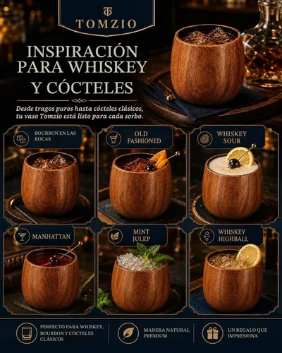 Vista 6 de Vaso de madera carbonizada de bourbon (5, 11, onzas líquidas)