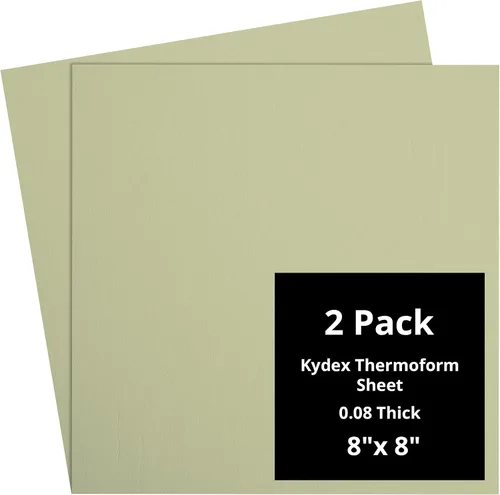 Vista 21 de Kydex Sheets - Solid Color DIY Kit for Crafting Holsters, Sheaths, and Mag Pouches - (8x8, 8x12, 12x12), Premium Thermoform Sheets - Thick, Durable
