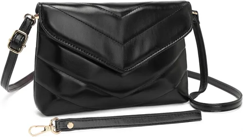 Vista 2 de Bolso de mano para mujer, pequeño, con correa larga, para ir de compras, bodas, fiestas