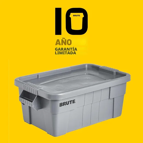 Vista 6 de Baúl con tapa Rubbermaid Commercial fg9s3100gray Brute, capacidad de 20 galones, 27-7/8 pulgadas, longitud x 17-3/8 pulgadas, ancho x 15-1/8 Gris