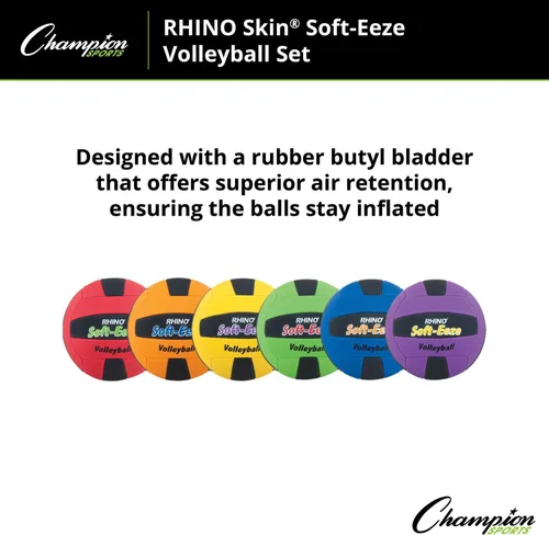Vista 5 de Champion Sports Rhino Skin Soft EEZE Balones de fútbol