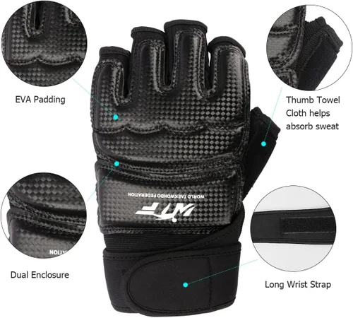 Vista 2 de Punch Bag Training Gloves, LangRay MMA Grappling Gloves for Sparring Martial Arts Boxing Training for Adults and Kids