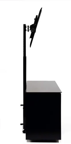 Vista 8 de TransDeco Soporte de TV con soporte para CD/DVD para televisores de hasta 90 pulgadas, color negro TD987B
