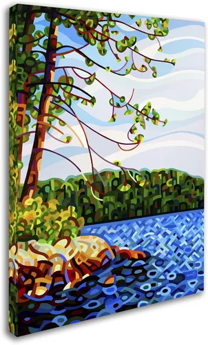 Vista 2 de Trademark Fine Art View From Mazengah by Mandy Budan - Colgante de pared, 14 x 19 pulgadas