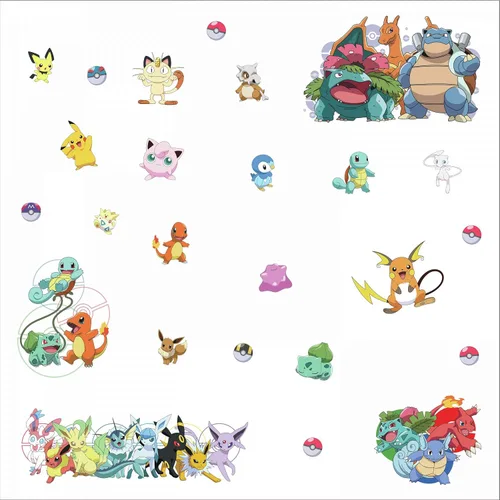 Vista 2 de RoomMates RMK4150SCS Calcomanías de Pared Despegables y Adhesivas de Personajes Favoritos de Pokemon