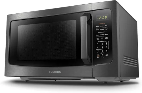 Vista 9 de TOSHIBA ML-EM34P(SS) - Microondas inteligente de sobremesa, recalentamiento con sensor, funciona con Alexa y control remoto, elementos esenciales