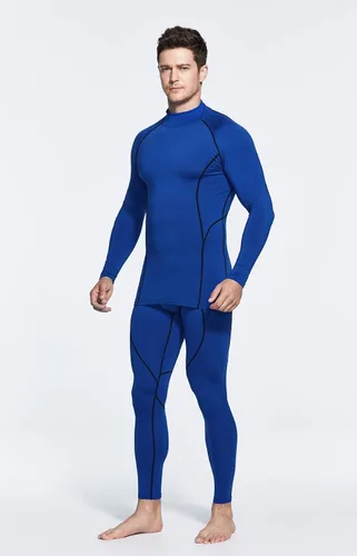 Vista 6 de TSLA - paquete de 1 o 2 camisas térmicas de compresión de manga larga para hombre cuello alto falsocuello de tortuga para deportes invierno