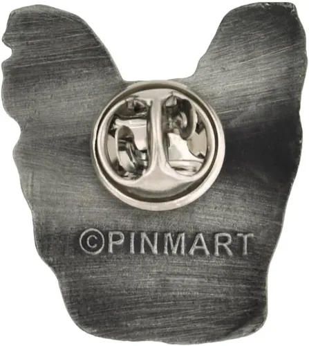 Vista 12 de PinMart Pin de solapa plateado para amantes de los perros de raza de perro