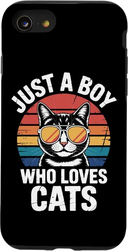 Vista 18 de Just A Boy Who Loves Cats Feline Enthusiast Pet Cat Parents Case for iPhone 16