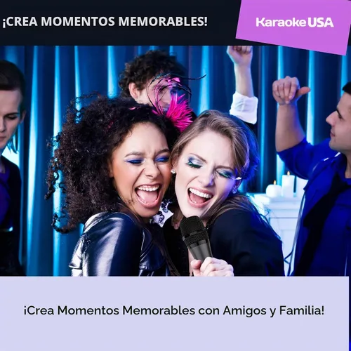 Vista 6 de Karaoke USA Micrófono dinámico profesional M187 (cableado), negro