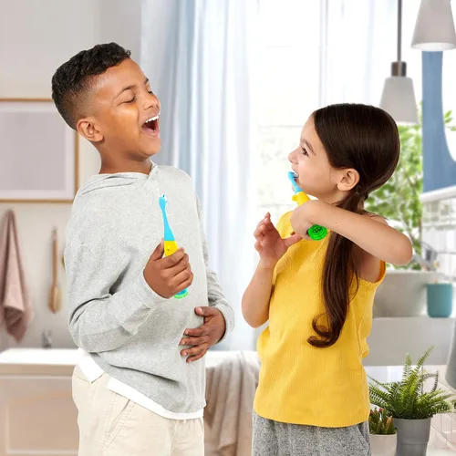 Vista 4 de BriteBrush™ - Cepillo de dientes inteligente interactivo para niños con tiburón bebé