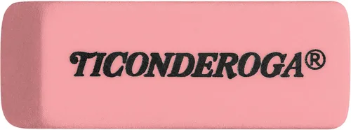 Vista 3 de Ticonderoga Borradores de cuña, rosa, 3