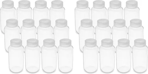 Vista 12 de United Scientific™ Recipientes de muestras de boca ancha con tapas, 1.0 fl oz, paquete de 12