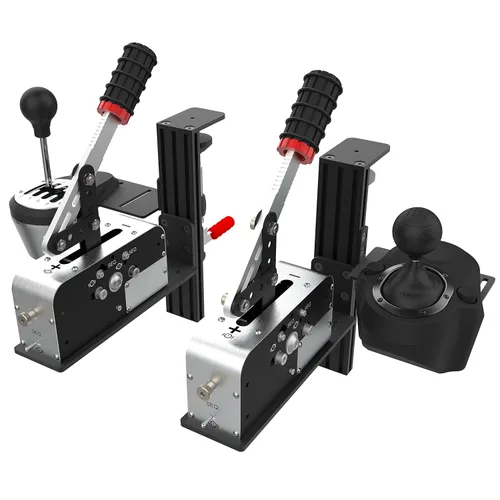 Vista 8 de Hikig Desk Mount For Racing Sim Shifter & Handbrake Compatible With Logitech G Driving Force Shifter, Thrustmaster TH8A Shifter & Thrustmaster TSS