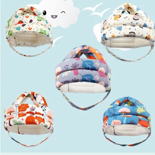Vista 9 de Casco de bebé para gatear caminando, casco de bebé sin golpes, suave protector de cabeza de bebé, protección para la cabeza para bebés niños y niñas