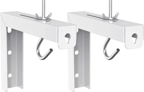 Vista 10 de WALI Soporte Universal para Pantalla de Proyector de Techo, Soporte de Montaje en Pared con Soportes en L, Extensión Ajustable de 6 Pulgadas con Kit