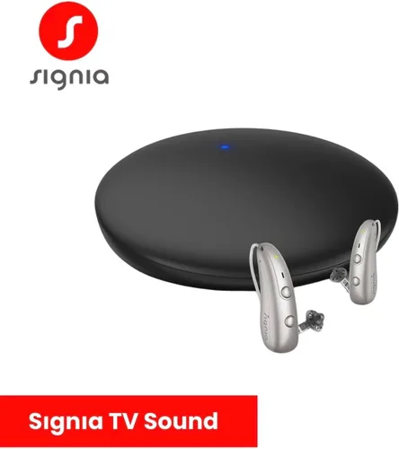 Vista 5 de Signia - Transmisor Bluetooth de sonido para TV, transmisión directa para audífonos Compatible con dispositivos Rexton, Miracle-Ear, Signia