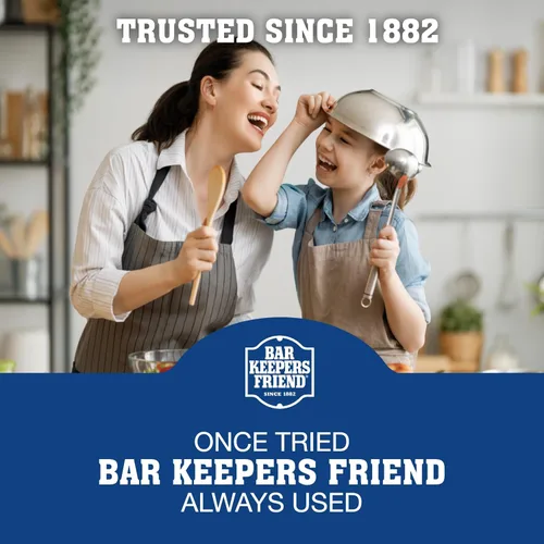 Vista 6 de Bar Keepers Friend Limpiador de acero inoxidable y espray de pulido (2 x 16 onzas) elimina huellas dactilares grasas, manchas de agua dura, suciedad