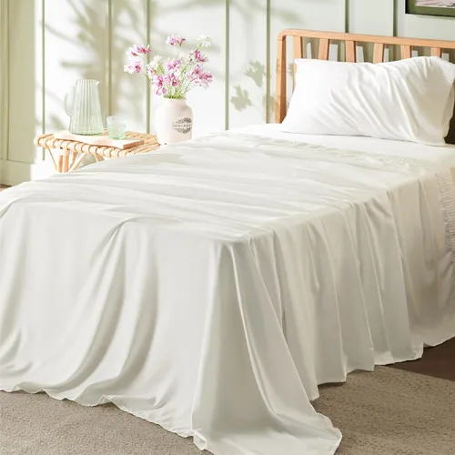 Vista 8 de Bedsure Juego de sábanas para cama individual - 3 piezas de sábanas suaves para cama individual - Transpirables y refrescantes - Calidad hotelera