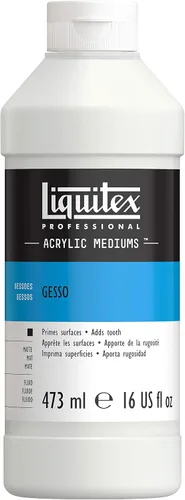 Vista 8 de Liquitex Basics Tubo mediano de Gesso para aplicación en superficies, 8.5 onzas Negro