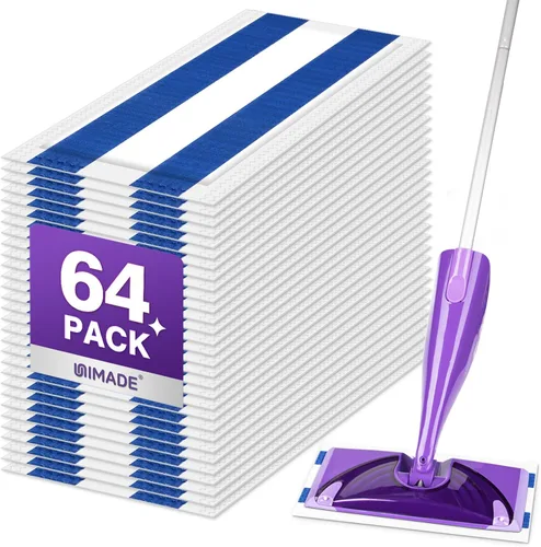 Vista 8 de UNIMADE 100 unidades de repuesto de almohadilla de fregona compatible con Swiffer WetJet