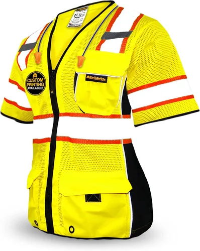 Vista 7 de KwikSafety Men's & Women's Class 3 Safety Vest ANSI OSHA Hi Vis Vest