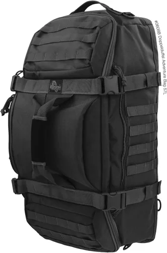 Vista 2 de Maxpedition Doppelduffel bolsa de aventura. Negro
