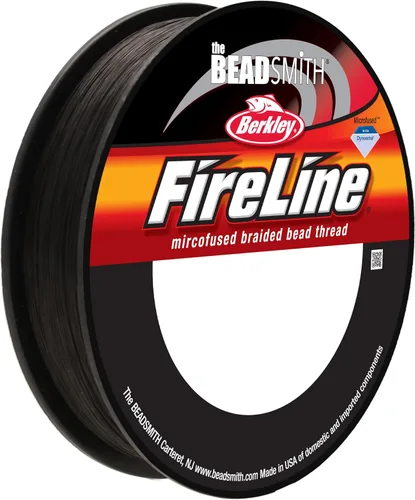 Vista 13 de The Beadsmith Fireline by Berkley - Hilo trenzado microfusionado - Prueba de 4 libras, diámetro de 005"/.12mm, carrete de 50 yardas, color cristal