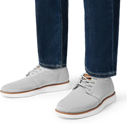 Vista 5 de Bruno Marc Zapatillas de malla para hombre Oxfords ligeras