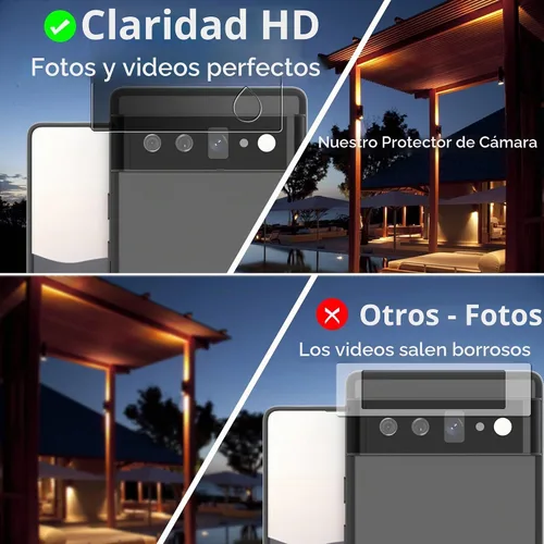 Vista 7 de AACL Paquete de 2 pantallas y lentes de vidrio templado para Google Pixel 6 Pro