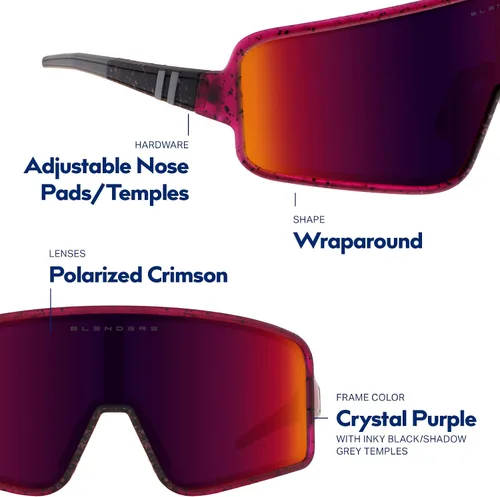 Vista 39 de Blenders Eyewear Eclipse X2 - Gafas de sol polarizadas - Lente envolvente - 100% protección UV - Para hombres y mujeres
