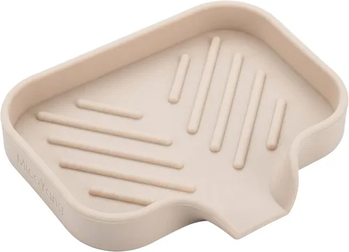 Vista 58 de MicoYang Jaboneras de Baño de Silicona con Boquilla de Drenaje - Organizador de Fregadero de Baño y Cocina, Soporte para Esponja, Bandeja de Jabón