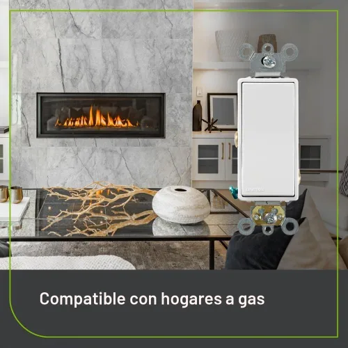 Vista 5 de Leviton 15 A, 120/277 V, Interruptor silencioso de CA Decora Plus, basculante, de polaridad única, Grado Comercial, 5691-2W, Blanco