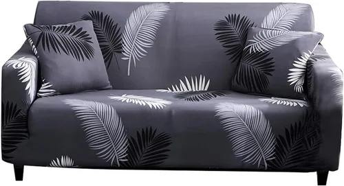 Vista 22 de HOOBUY Funda de sofá estampada, Funda elástica para sillón, funda de sofá biplaza con patrones para sillón con cojines de 2 plazas, Juego de sofá Bd