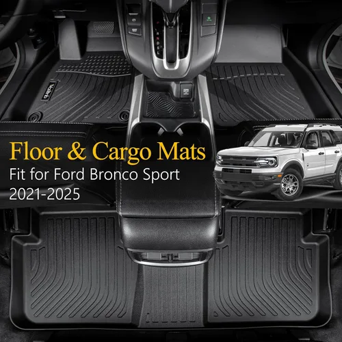 Vista 168 de Tapetes de piso para todo clima y forro de carga con respaldo para Chevrolet Suburban de 7 asientos 2021-2025 / GMC Yukon XL de 7 asientos