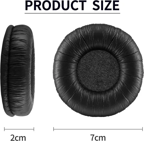 Vista 7 de Almohadillas de repuesto compatibles con auriculares inalámbricos Sony WH-CH510 (negro)