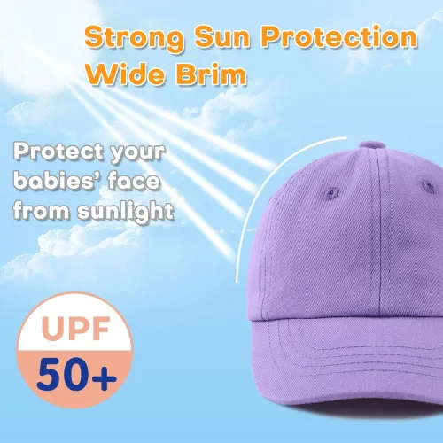 Vista 70 de Peecabe Gorra de béisbol para niños pequeños, unisex, de algodón, ajustable, para bebés, niños, gorra de béisbol para niñas de 1 a 5 años