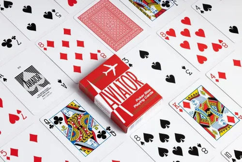 Vista 6 de Aviador Poker tamaño de naipes los colores pueden variar