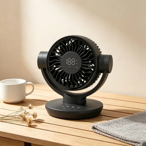 Vista 2 de QLKUNLA Air Circulator Desk Fan with Remote